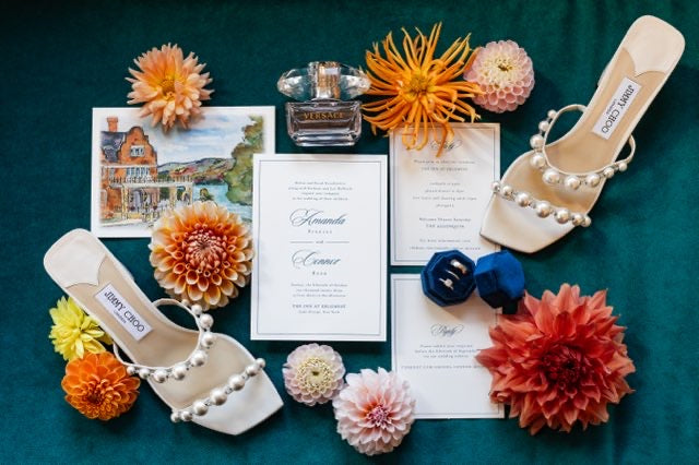 Wedding flatlay