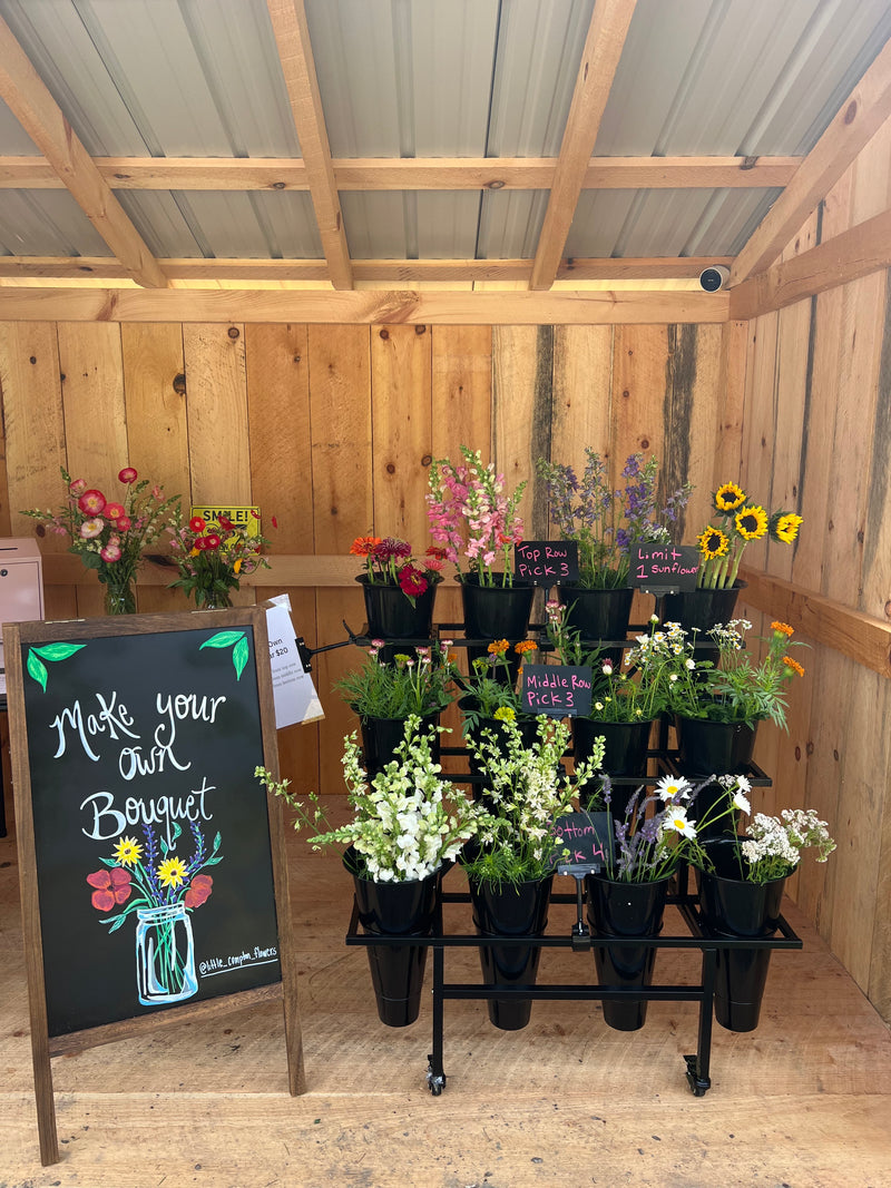 The make-your-own bouquet shed